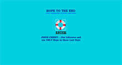 Desktop Screenshot of hopetotheend.com